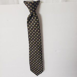 Bergamo New York Kids Clip Tie Brown & Tan